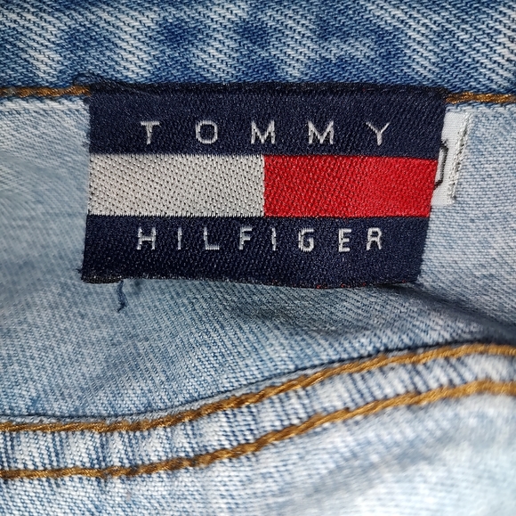 Vintage 90's Men's Tommy Hilfiger Denim Jeans, Flag Patch, Size 40 - Picture 4 of 5
